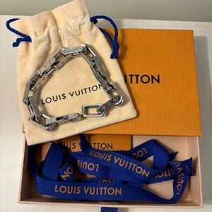 Louis Vuitton Silver Chain Bracelet